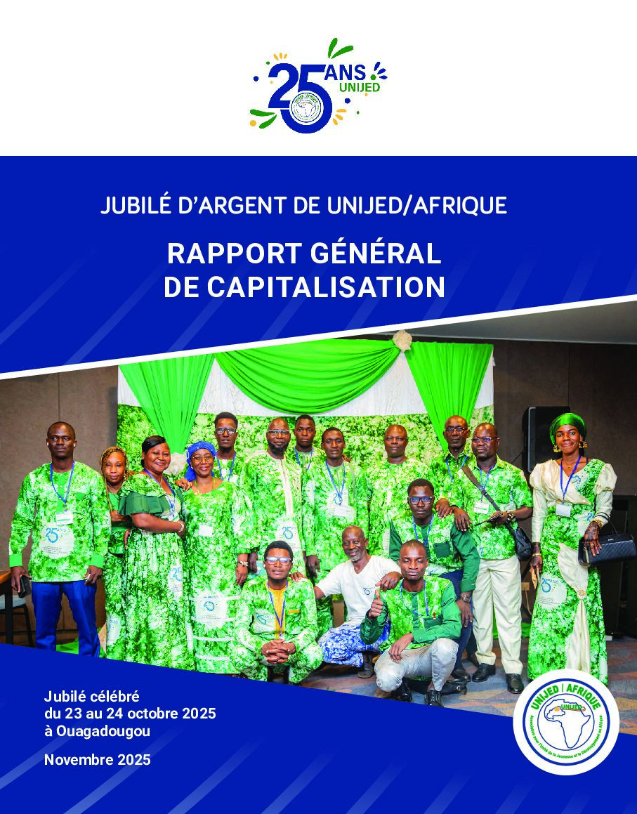 RAPPORT GENERAL JUBILE